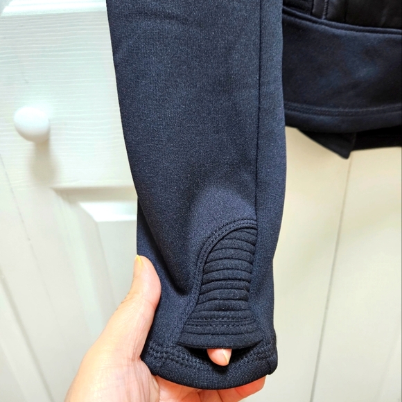 Tek Gear Warm Wear Mixed Media Jacket Hoddie Black Size Small - Picture 5 of 8